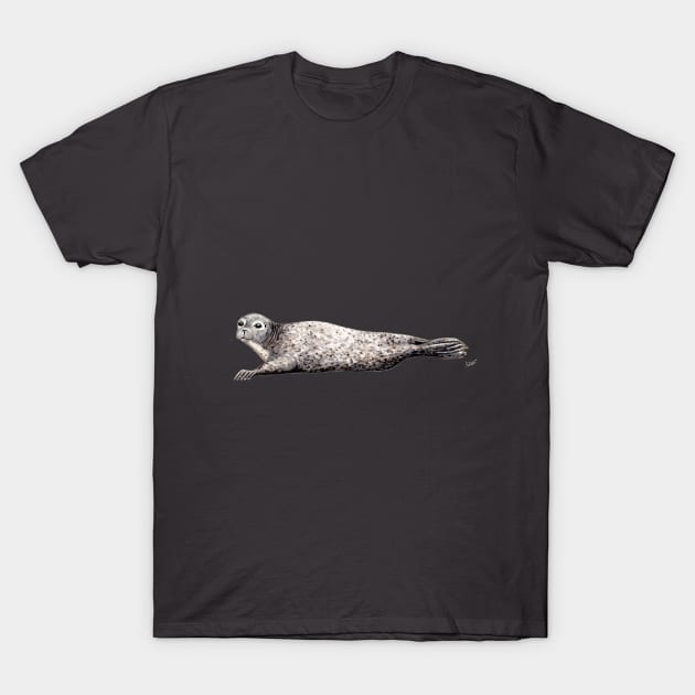 Harbour seal T-Shirt by chloeyzoard